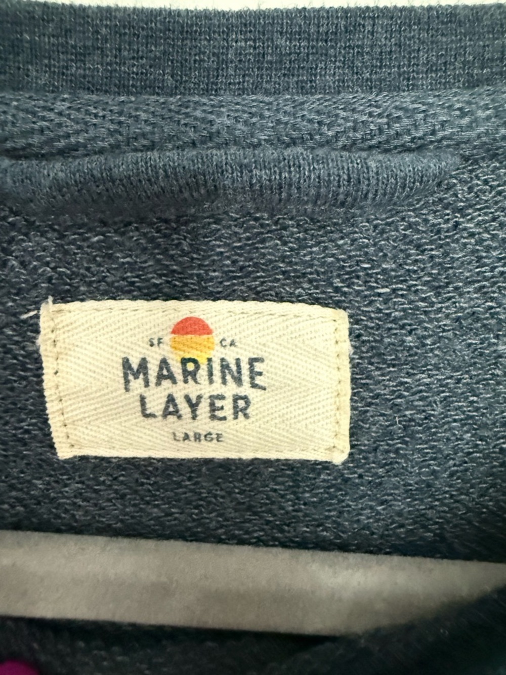 Marine Layer men’s Jordan color block sweatshirt-L - Picture 7 of 7